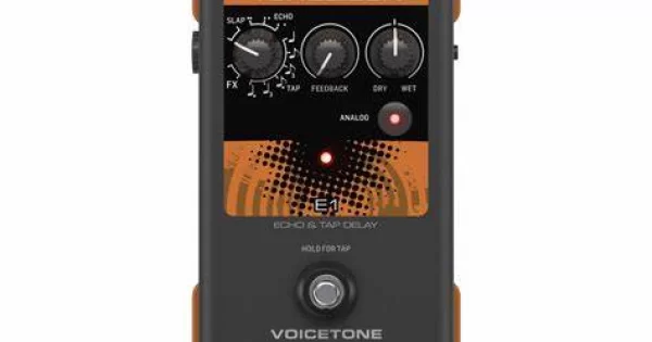 TC-Helicon VoiceTone E1 Vocal Echo and Delay Pedal, M4music.com